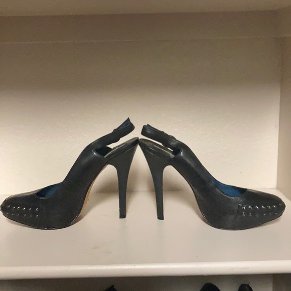 Max Studio "Indie" Black Platform Slingback Heel - Picture 3 of 12